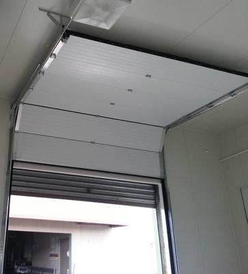 China Galvanized Steel Panel 40mm / 50mm Industrial Sectional Overhead Door Anti Breaking for sale