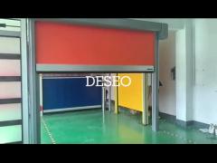 High Speed PVC Rapid Shutter Roll Up Doors High Effective 900/800N Tearing Strength