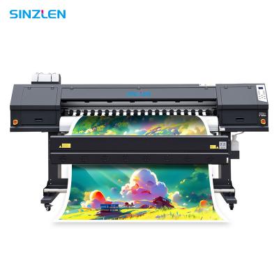 China Sinzlen inkjet xp600 new digital hotels eco solvent printer sticker printing plotter machine for sale