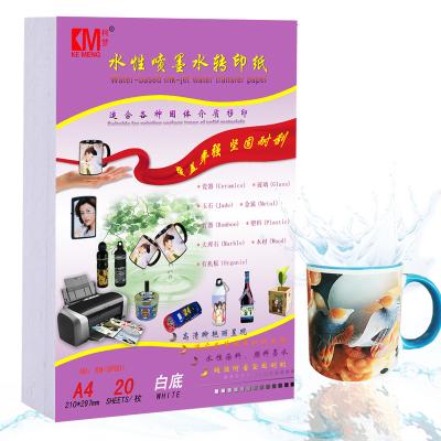 China Waterslide Paper KeMeng Inkjet Water Transfer Paper Waterslide Decal Paper Printing For Ceramics Glass for sale