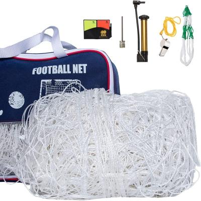 China Factory Custom Durable High Quality Polyester Outdoor Sport Soccer White Folding Soccer Nets for sale