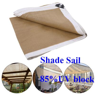 China Garden\patio\restaurant\cafe\hotel OEM custom beige color camouflage meshing shade balcony windshield netting for sale