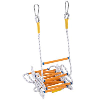 China High Strength Emergency Escape Folding Ladders Portable Fire Rope Ladder For Kids And Adults for sale