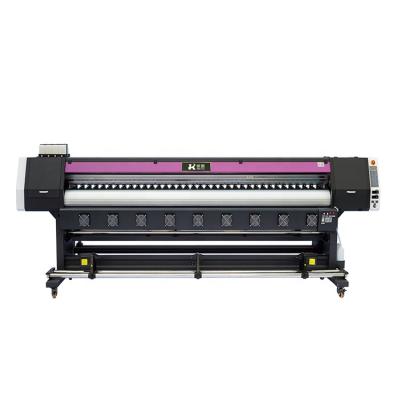 China Garment Shops 3.2m Large Format Printer Four Color CMYK Eco Solvent Plotter With Auto-collision System Digital Solvent Printer Inkjet Printer for sale