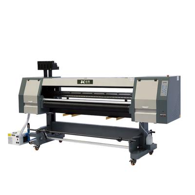 China Garment Shops 1.8m Hybrid UV Roll To Roll Flatbed Printer for sale