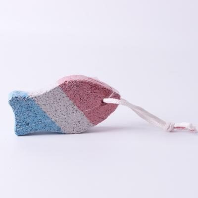 China Cleans and softens calluses exfoliates on the small pumice stone in the shape of heel fish for sale