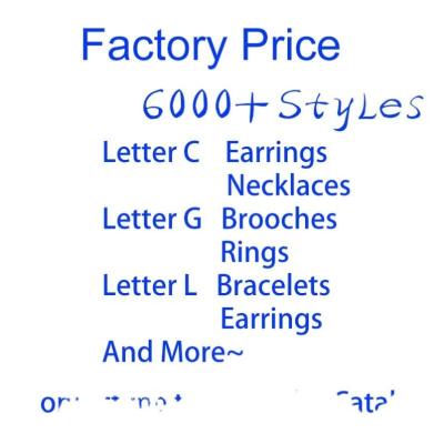 China 925 Silver CLASSIC wholesale women brand letter fashion luxury double cc inspired designer earrings for sale