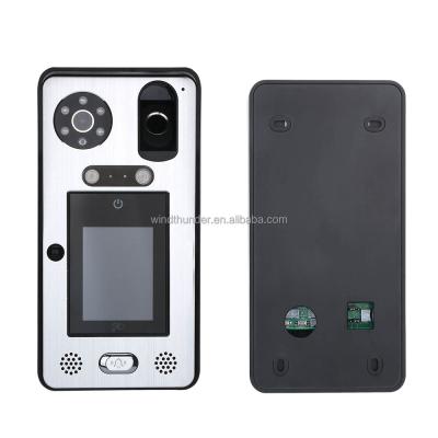 China Face Recognition Smart 4 Wire Door Phone 1080P Video Intercom For Villa With Unlock And Liveness Face Recognition Remote APP Access for sale