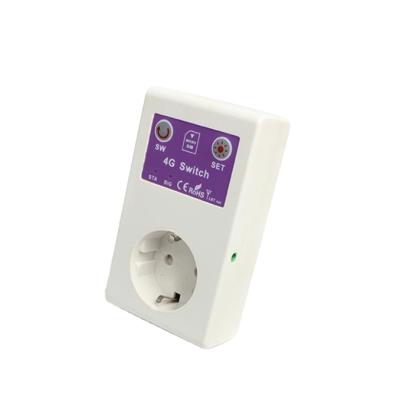 China Residential / Multi-Purpose Support SMS / Dial / Timing and APP Platform 4G Remote Control Power Switch EU Socket / Web-based 16A Smart Socket with Temperature Sensor for sale