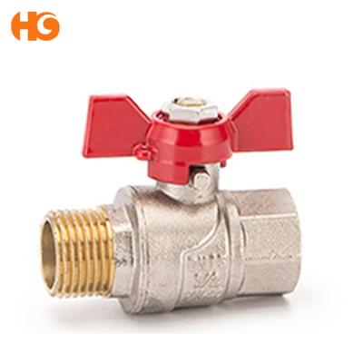 China General Wholesale Brass Ball Valve With Aluminum Butterfly Handle ART NO.10167 from Yuhuan Taizhou for sale