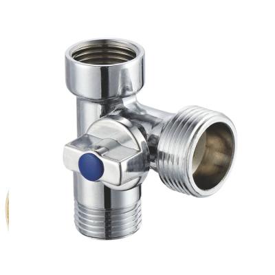 China Yuhuan Taizhou General Good Quality 1/2 Angle Valve Inch Chromed Water Stop ABS Handle for sale