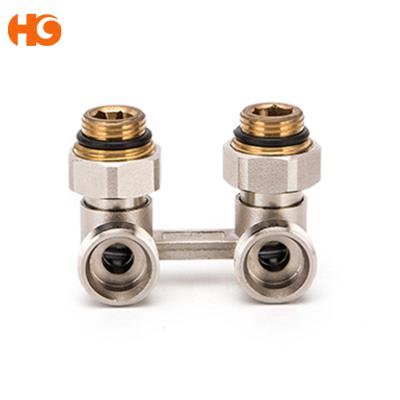 China Brass Angle H Valve For HVAC System And ART NO.90014 G1/2*G3/4 Radiator Valves From Yuhuan China for sale