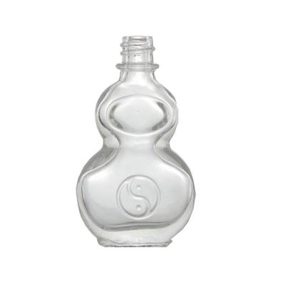 China Clear Gourd Shape 10ml Essential Balm Glass Bottle for sale