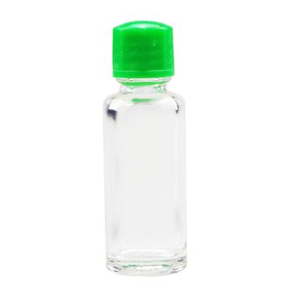 China Cylinder Shape Mini 2ml Essential Balm Glass Bottle for sale