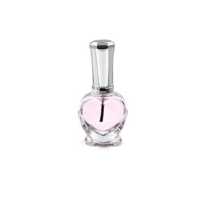 China Clear Vintage Heart Shape 10ml Empty Nail Polish Bottles for sale