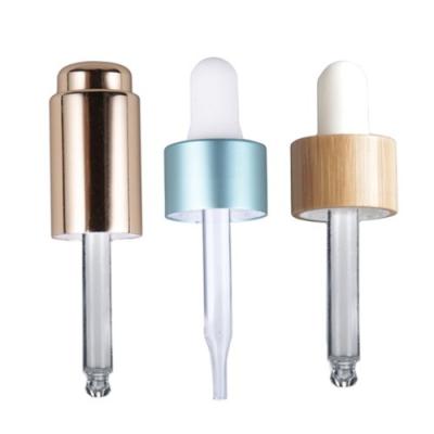 China Screw Aluminum 28/410 Glass Dropper Cap For Essential oil for sale