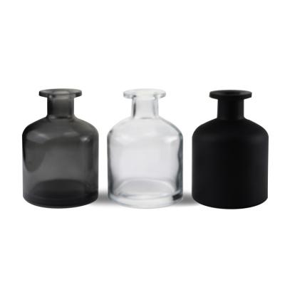 China 2021 de zwarte Buik Reed Diffuser Glass Bottles van de Kleuren200ml Etherische olie Te koop