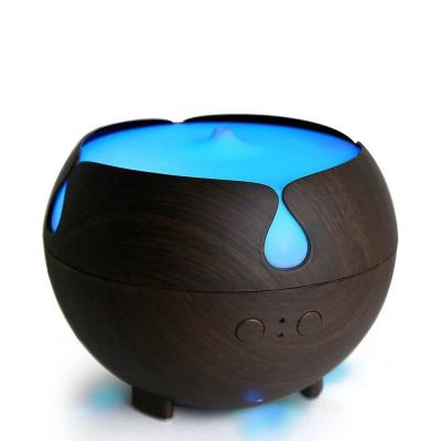 China Wood Essential Oil Diffuser 600ML Cool Mist Humidifier Quiet Nebulizer for sale