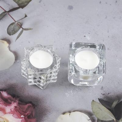 China Transparent Wavy Scented Candle Glass Candlelight Romantic Diffuser Dinner for sale