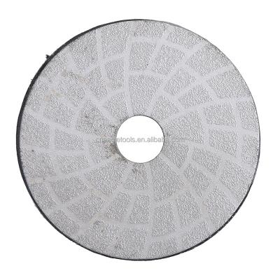 China Supper 100mm Aggressive Diamond Grinding Pads Dry Stones Vacuum Welded For Masonry Polishing for sale