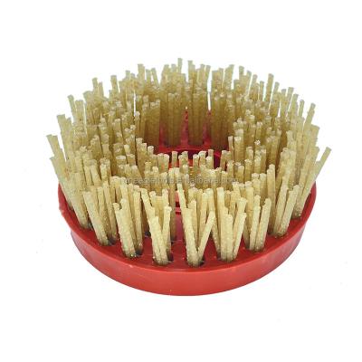 China 4 Inch Diamond Brush For Granite Antique Granite/Marble/Quartz Abrasive Brush for sale