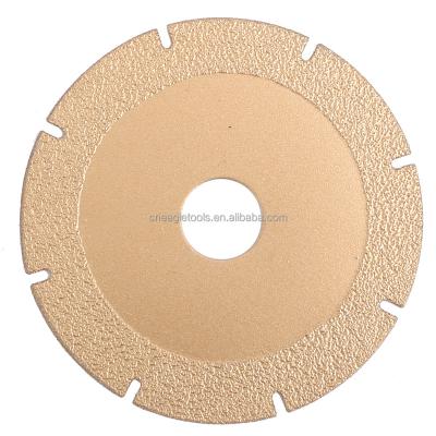 China Stones/concrete wholesale/brick etc. 105~230 mm U-slot empty factory welded Diamond Stone Cutting Sawa Blade for sale