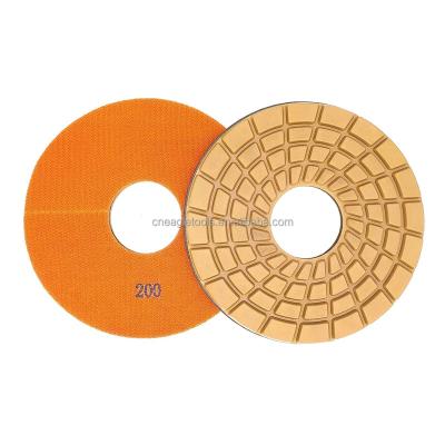 China Polishing and Long Lasting Shinning Best 8 Inch 200mm Diamond Hard Resin Bond Polishing Pads for Granite Slab Buffing and Buffing for sale