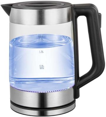 China Hot Selling 360 Degree Rotation Base Electronic Glass Kettle With Best Price Glass Electronic Kettle for sale