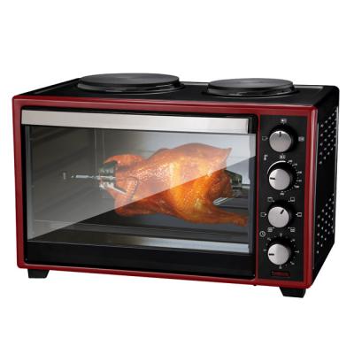 China 48L household electric oven with two hotplates for sale