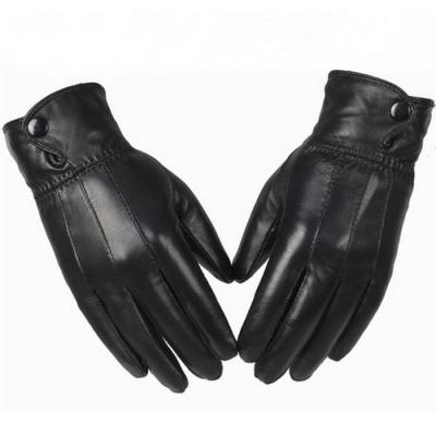 China Plain Mens Genuine Winter Glove Cheap Mens Sheepskin Gloves for sale