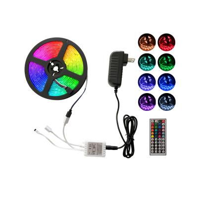 China Project Led Strip Lights 16.4ft With 44 Key IR Remote And Power Supply 12V 5050 RGB 300 LED Color Changing Flexible Strips Light Kit for sale