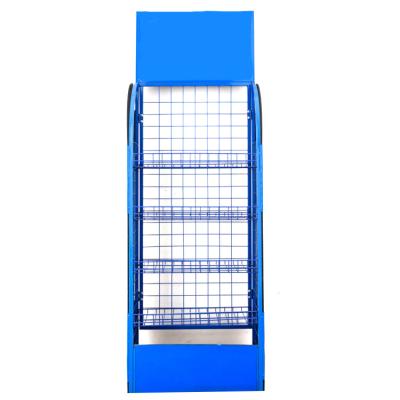 China Suitable for High Quality Outdoors Custom Sheet Metal Display Storage Grid Carbon Steel Shelf for sale