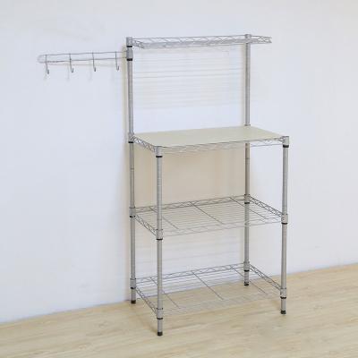 China Suitable for next good quality new floor standing metal and wooden supermarket display rack shelves for sale