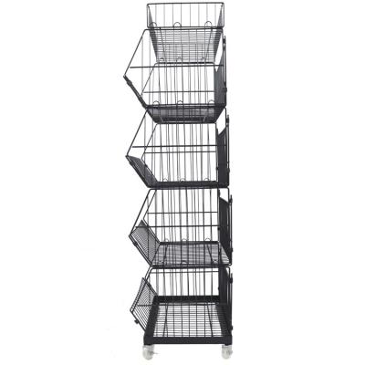 China Suitable for wire potato display stand storage shelf Nordic bear fashion stand firmly in the home for sale