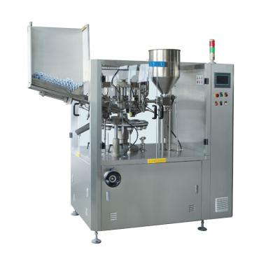 China Food Pharma Automatic Soft Cosmetic Cream Tube Filling And Sealing Machine for sale