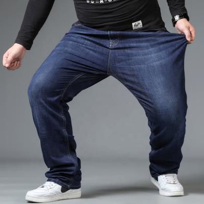 China Plus Size Plus Size Tall Jeans And Tall Mens Clothing Rugged Wear Relaxed Fit Stretch Jeans for sale