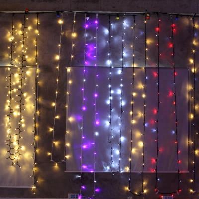 China Wholesale Modern RGB Color Changing Christmas Waterfall LED Curtain Light for Window and Wall for sale