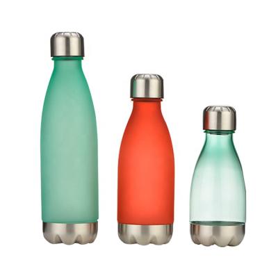 China Promotion 350ml cola bottle bpa free sustainable plastic reusable school plastic water bottle for sale