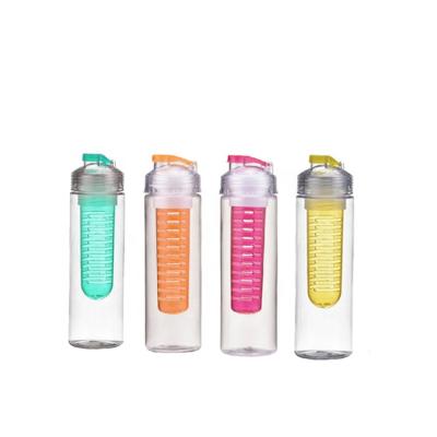 China Sustainable Hot Sale Fruit Infuser Water Bottle /Plastic Bottle Eco-friendly Fruit Infuser for sale