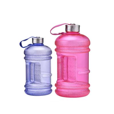 China NEW Sustainable BPA Free Large Capacity 2.2L Plastic Gym Sports Water Jug Bottle With Ice Cube Sticks for sale