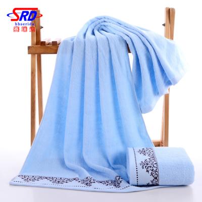 China China factory direct sale custom made 100% cotton beach bath towel cheap price child safe for sale