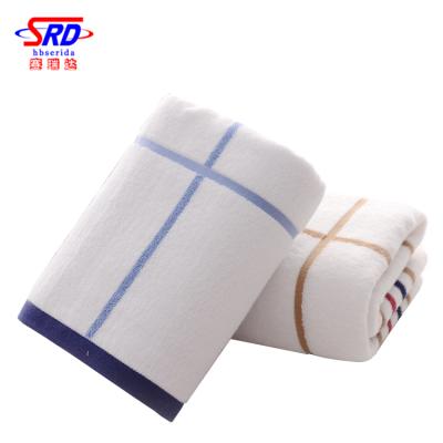 China Factory Wholesale Cheap Child Safe Plain Dyed 100% Face Towel Cotton Bath Towel Fabric Waist Size For Hotel for sale