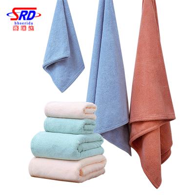 China Child Safe Cheapest $0.8 Per Piece Microfiber 80% Polyester 20% Polyamide Promotional Bath Towels for sale