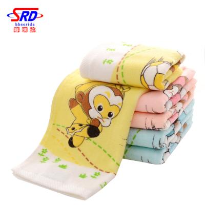 China 100% Cotton Handkerchief Fabric Wash Factory Newborn Face Towel Safe For Baby Kids for sale