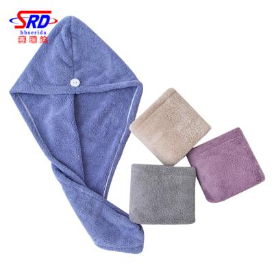 China 2020 Hot Sale Microfiber Waffle Weave Spa Hair Wrap Towel QUICK DRY Turban Waffle Towels for sale