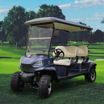 China new 2023 products custom 4 seater forward facing high strength golf cart steel frame 72V/115Ah lithium battery golf carts 23X10.5-12 tubeless tire for sale