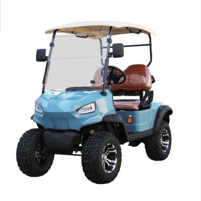 China innovation product 2023 outdoor electric golf carts 2 seater off road electric golf cart windshield with lithium battery 23X10.5-14 tubeless tire for sale