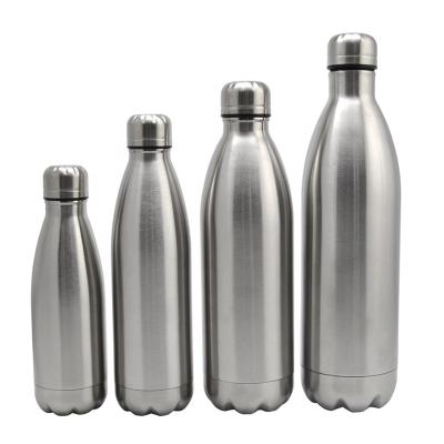 China Sustainable Double Wall Stainless Steel Coke Shape Flask Vacuum Insulated Water Bottle With Custom Color for sale