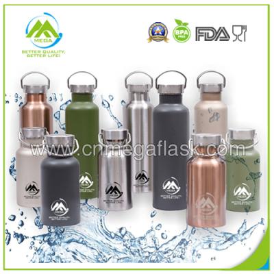 China Sustainable 350ML-1000ML Stainless Steel Hydraulic Double Wall Vacuum Insulated Sports Bottle for sale