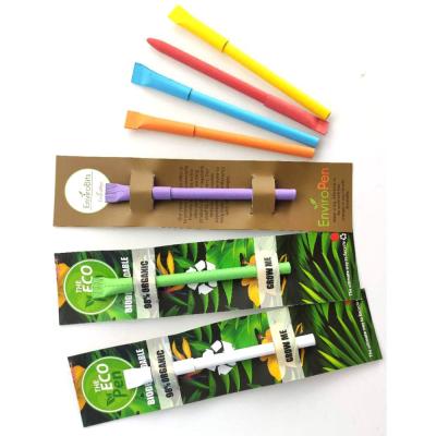 China office & School pen seed paper card pen and suntainable eco friendly recycled seed card pencil for sale